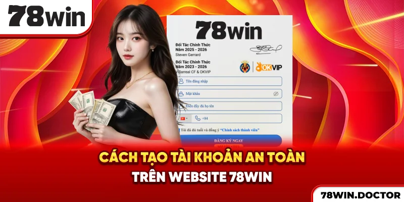 Cách tạo tài khoản an toàn trên website 78win