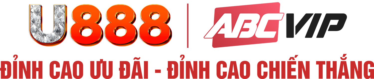 logo full slogan viền trắng của nhà cái u888.radio.fm