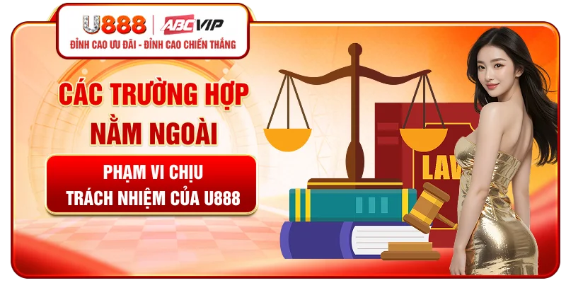 Các trường hợp nằm ngoài phạm vi miễn trừ trách nhiệm U888