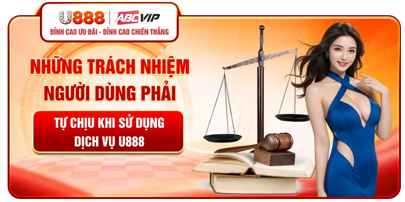 Những trách nhiệm người dùng phải tự chịu khi sử dụng dịch vụ U888